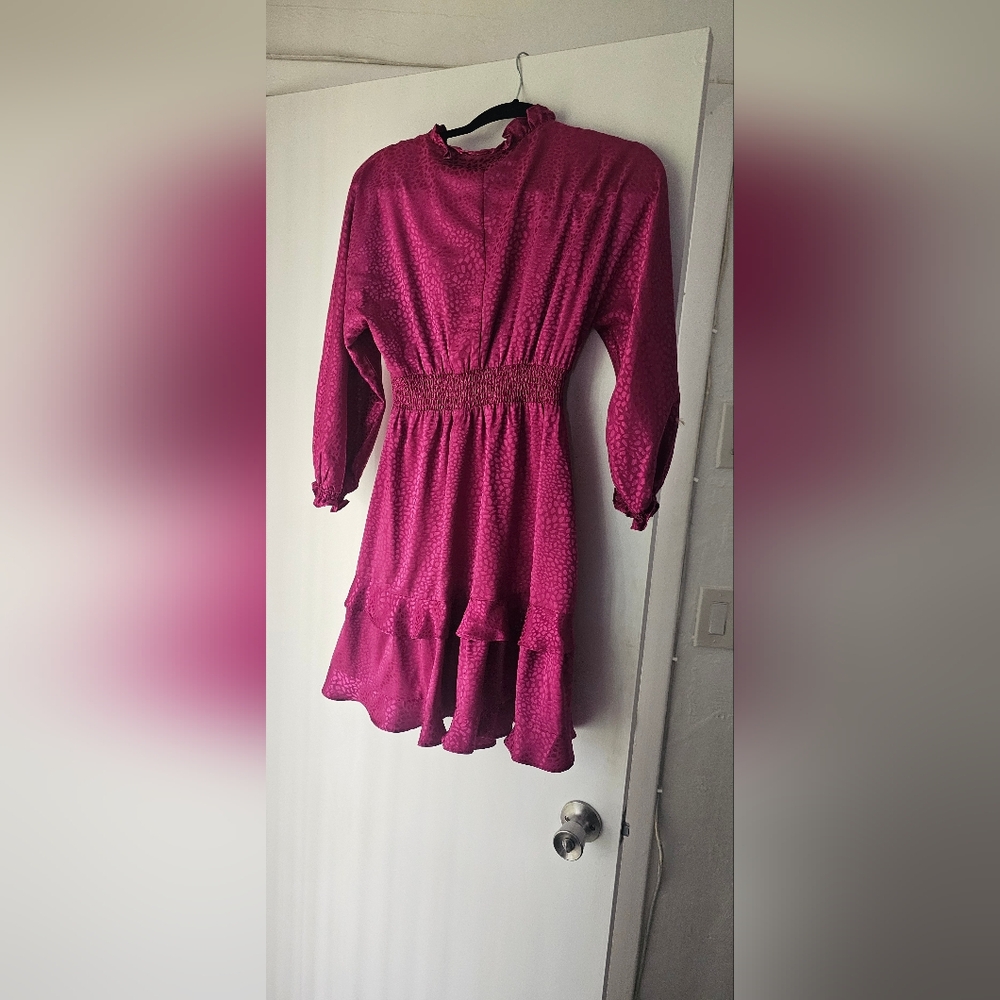 Emma & Michele Red Bishop Sleeve Sundress